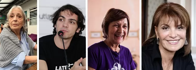 Silvia Oroz, Gregory Baltz, Lola Calvi&ntilde;o e Mirtha Ibarra