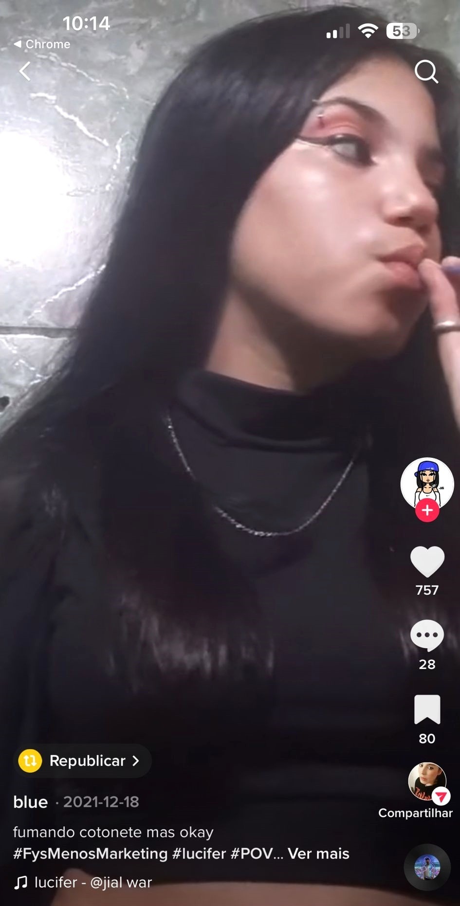 Mais um risco à saúde das crianças propagado no TikTok! Crianças fazem desafio de fumar cotonete - Foto: Divulgação 