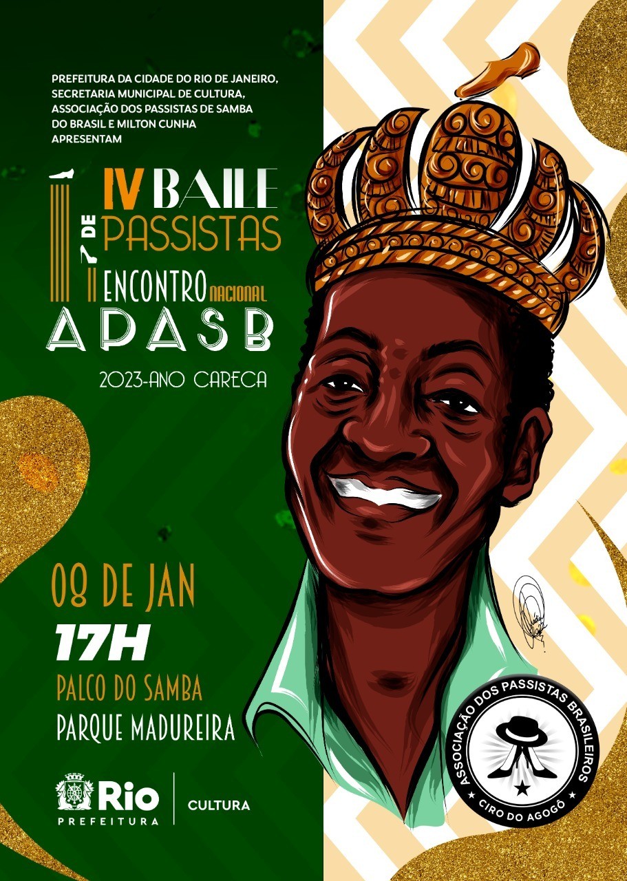 Ação é promovida em parceria com a Associação de Passistas do Samba no Pé do Brasil e receberá 57 alas de passistas 