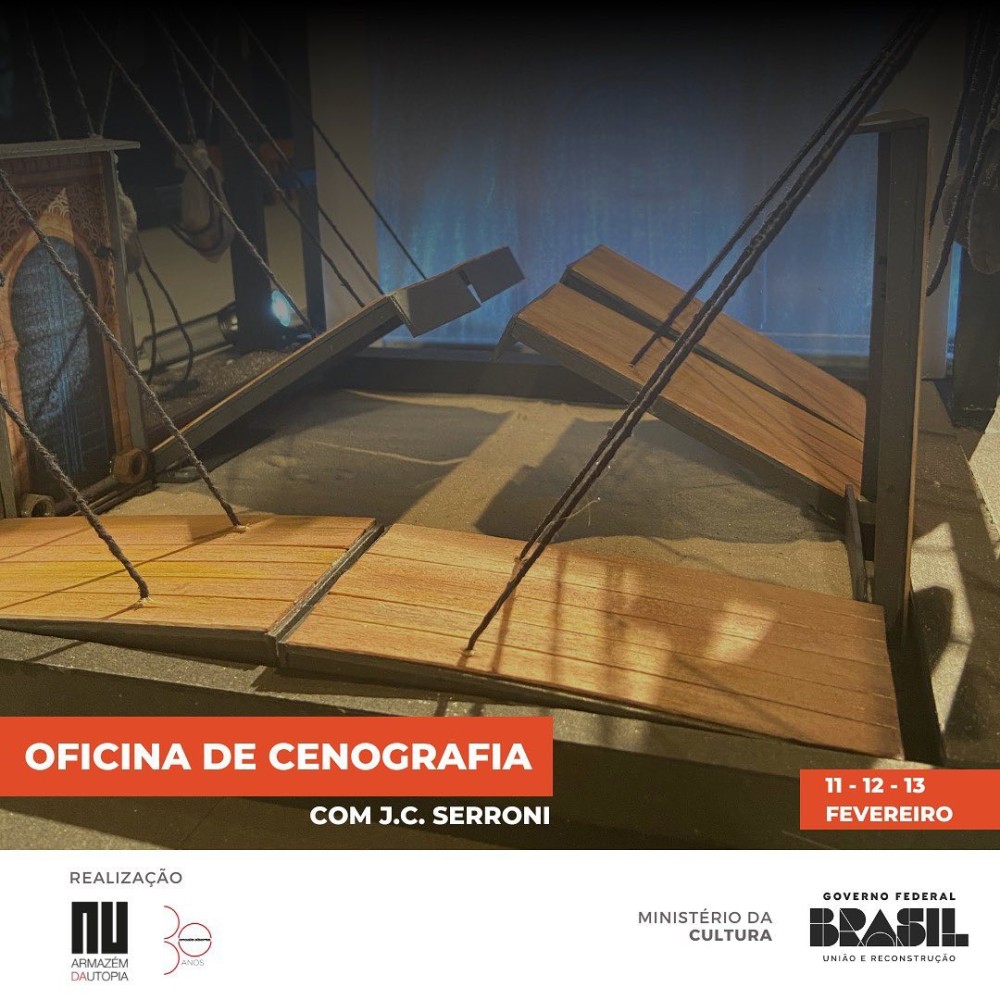 Oficina gratuita - Cenografia - 11 a 13 de fevereiro