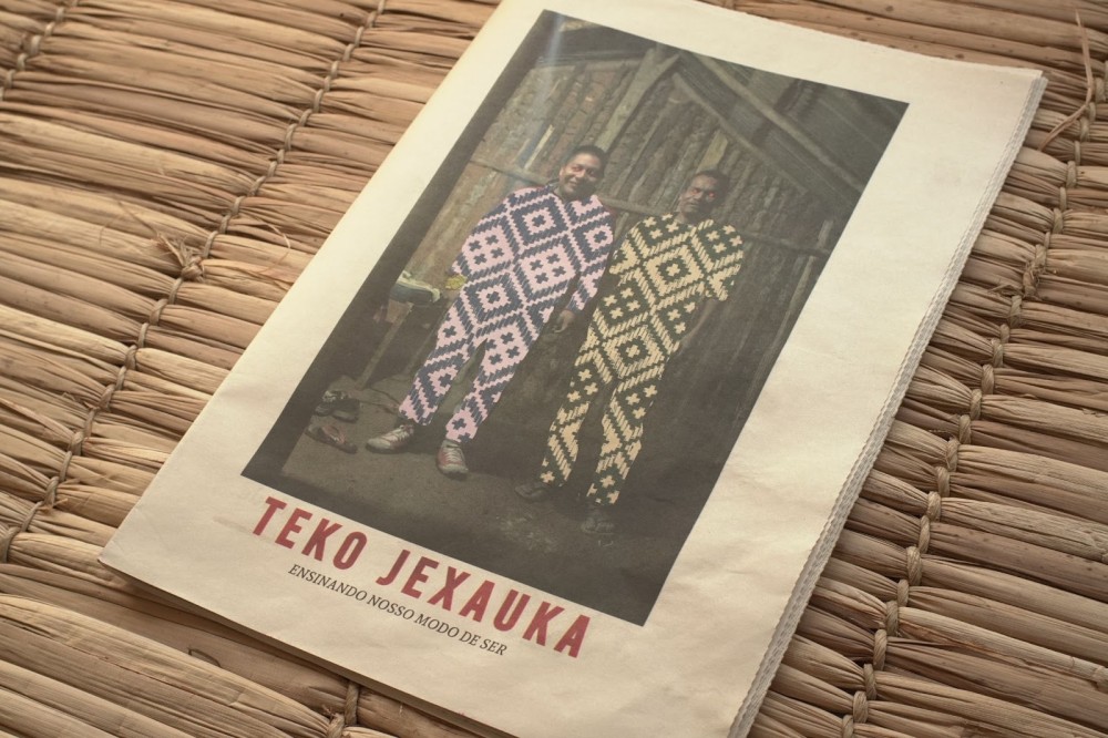 Capa: Criação coletiva, grafismo guarani, fotomontagem de Dani Eizirik, Daniel Kuaray Papa e Francisco Alves/Riacho - Foto: Dani Eizirik 