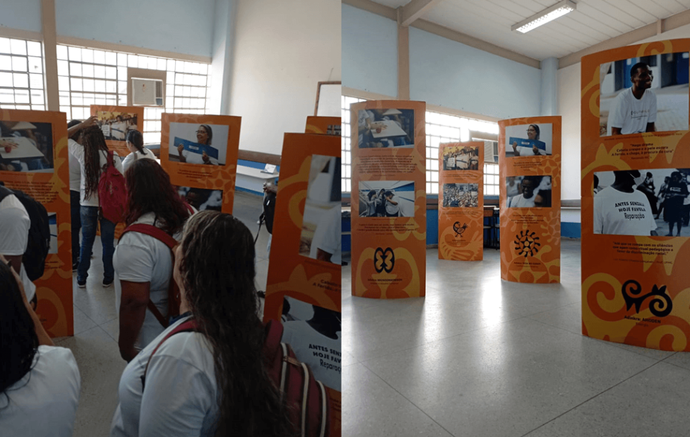 Desenvolvida pelo Programa Jovens Construtores, mostra de imagens já passou por todas as escolas exclusivas da EJA no município e estará na Maré, em setembro - Fotos: Divulgação 
