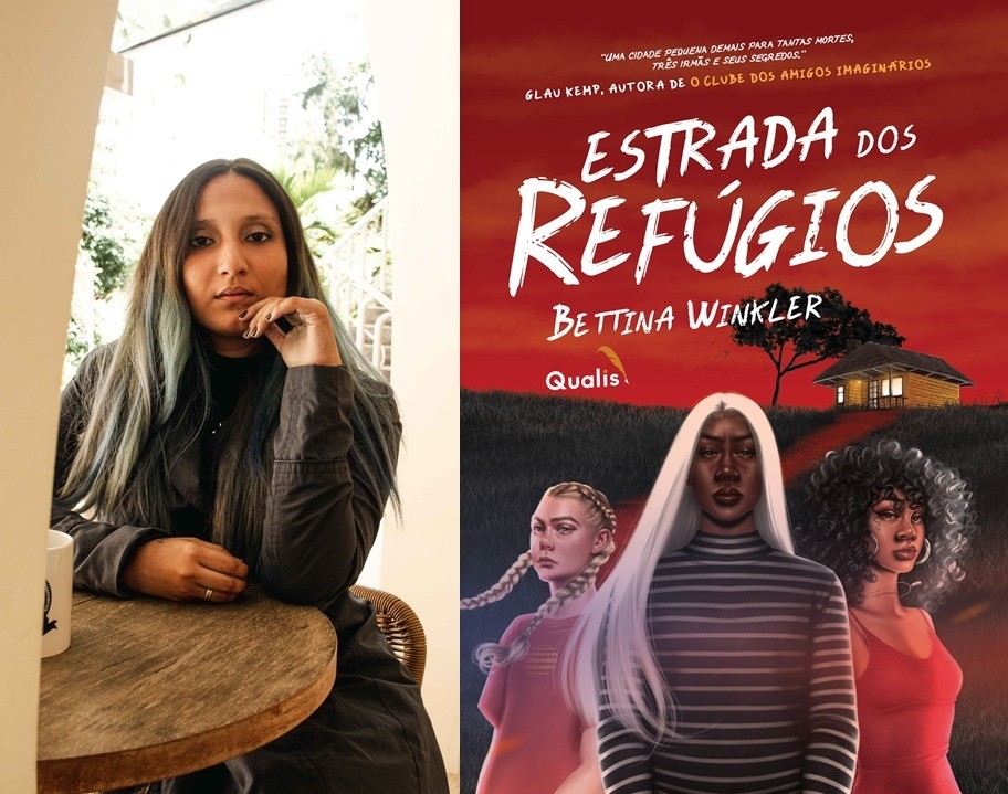 Caminhos de terra batida, pracinha de chão de pedra e jaquetas verde-cana criam ambientação no novo livro da autora baiana Bettina Winkler