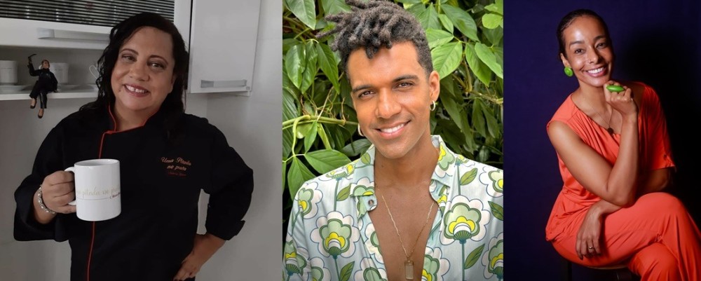 Márcia Gomes, Vinícius D'Black e Aline Prado - Fotos: Divulgação 