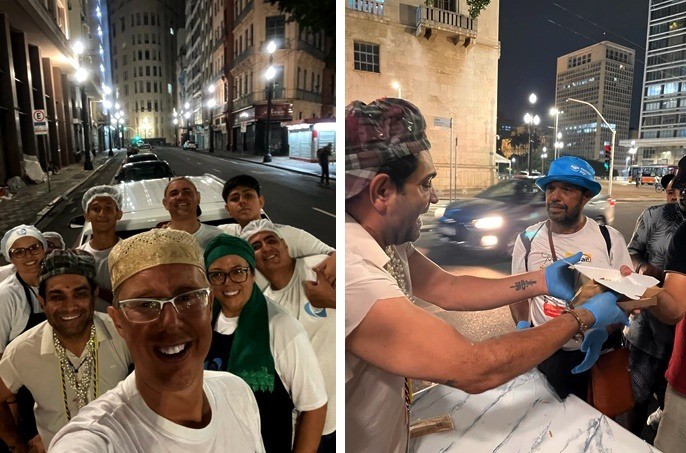 O apresentador Evandro participou ativamente do Trabalho do Instituto CEU Estrela Guia - Fotos: Divulgação 