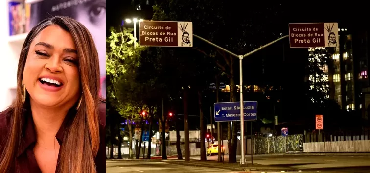 Placa em homenagem à cantora Preta Gil é instalada no Centro do Rio