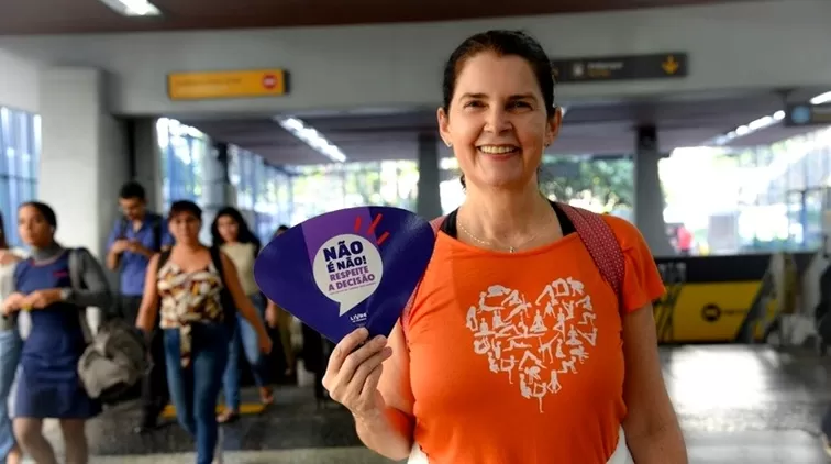 Agosto Lilás - Foto de Capa: Divulgação / MetrôRio