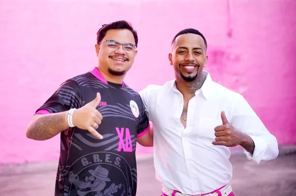 Presidente Mattheus Gonçalves e rei Jorge Amarelloh - Foto de Capa: