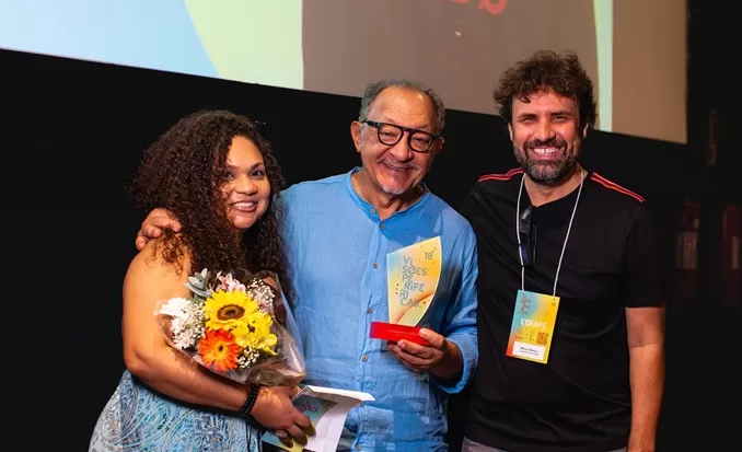 Festival 2025: Quézia Lopes, Joel Zito Araújo e Márcio Blanco - Foto de Capa: Aleff Velasco