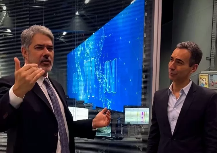  William Bonner e César Tralli - Foto de Capa: Reprodução / Instagram @cesartralli