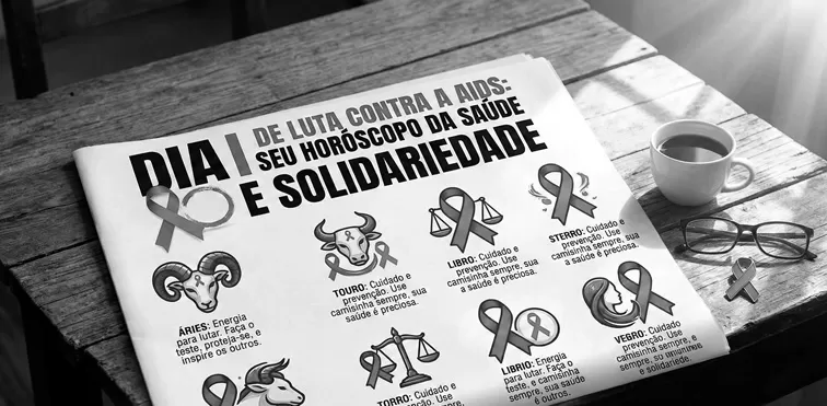 Dia Mundial de Luta Contra Aids (01 de dezembro) - Imagem criada com auxílio da IA - Foto de Capa: Divulgação 