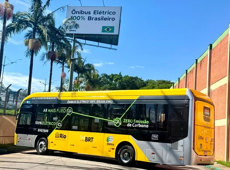 O Rio de Janeiro dá um passo decisivo rumo ao futuro: o BRT Rio iniciou os testes com o novo ônibus 100% elétrico da Eletra