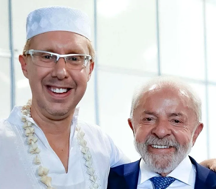 Pai Denisson D'Angiles e Presidente Lula - Foto de Capa: Ricardo Stuckert 