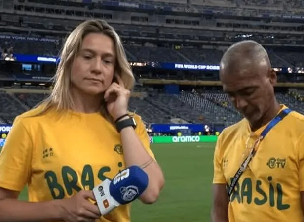 Romário e Fernanda Gentil - Foto de Capa: CazéTV