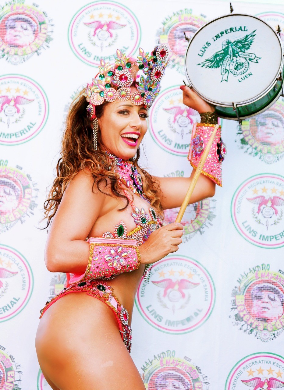 A Lins Imperial terá Renata Calixto como madrinha da bateria - Foto: Leo Cordeiro 