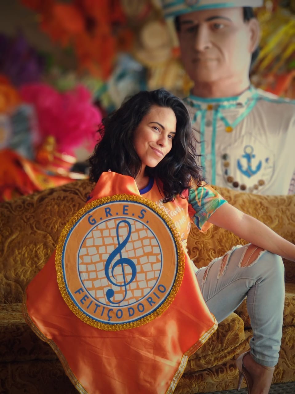  Feitiço do Rio escolheu a bailarina Jéssica Guirgo como Rainha de Bateria - Foto / Divulgação 