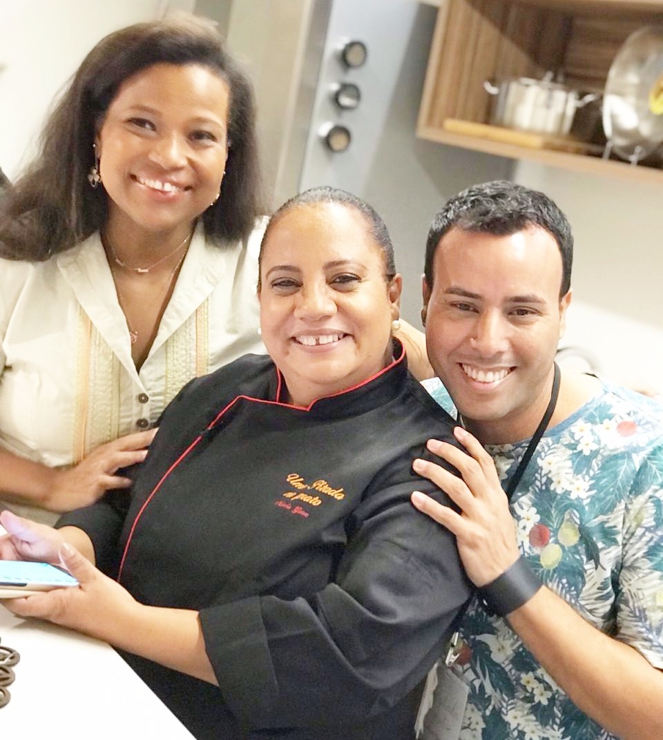Jornalista Renata Trindade, Chef de Cozinha Márcia Gomes e Jornalista Anderson Lopes - Foto: Renata Trindade