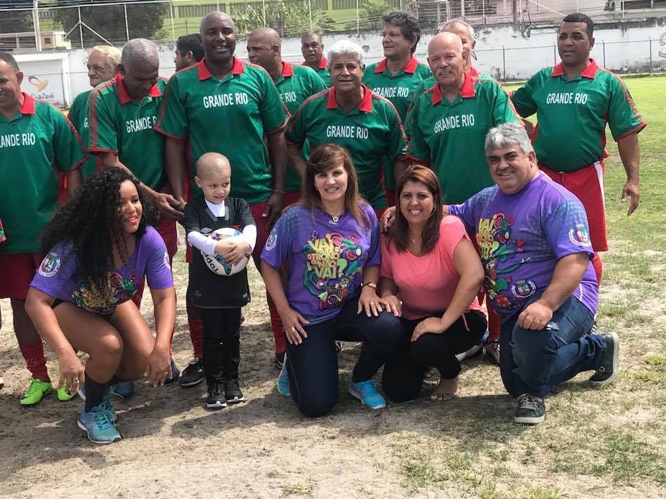 Diretores da Grande Rio fazem futebol solidário em prol de Weslley - Foto: Fan Page Oficial GRES Acadêmicos do Grande Rio