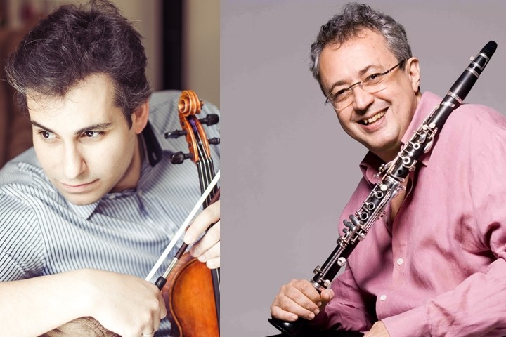 1a Foto: Abner Landim, violino - 2a Foto: Paulo Sérgio Santos, clarinete - Fotografia: Silvana Marques 