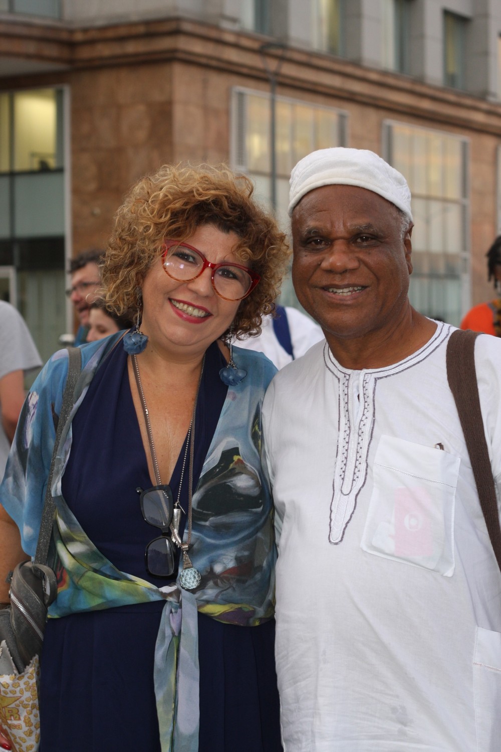 Elza Ribeiro (empresária da cantora Rita Benneditto) com Ivanir dos Santos
