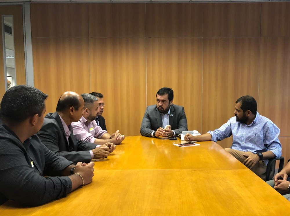 Presidente da Lierj, Wallace Palhares, foi recebido no Palácio Guanabara, em Laranjeiras - Foto / Divulgação 