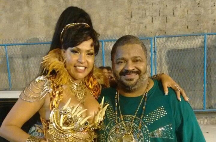 Patricia Chélida e Arlindo Cruz