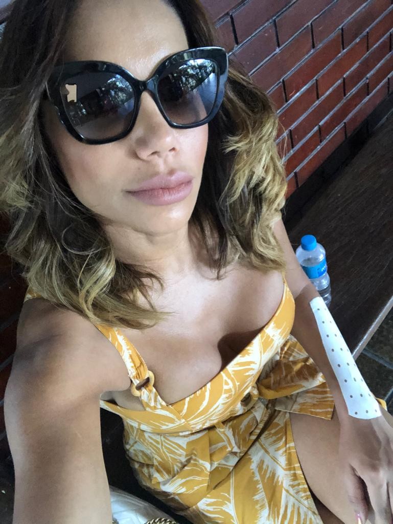 Ana Paula Evangelista ainda se recupera de uma fratura no punho - Foto / Divulgação 