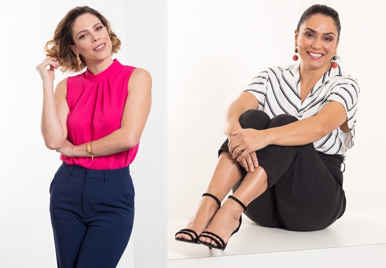 Apresentadoras Renata Pitanga e Flávia Bonato - Fotos: Saulo Soares