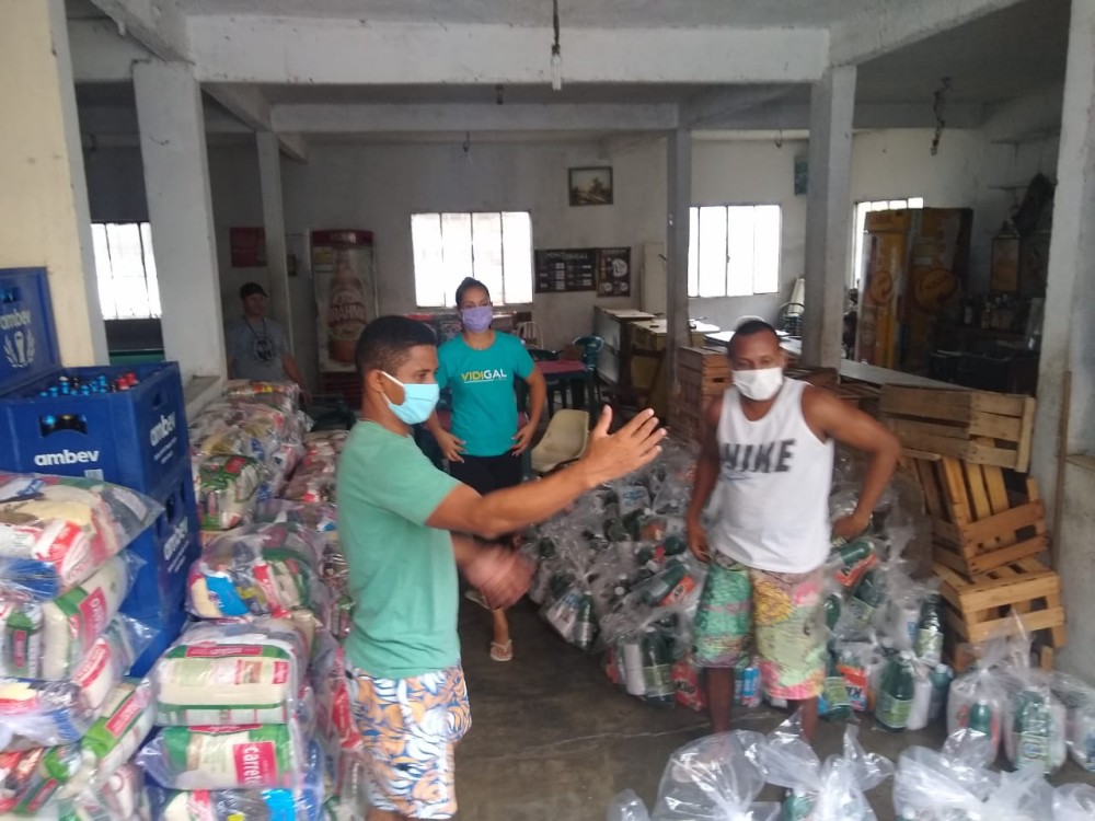 Solidariedade da comunidade Vidigal em época de pandemia - Fotos / Divulgação 