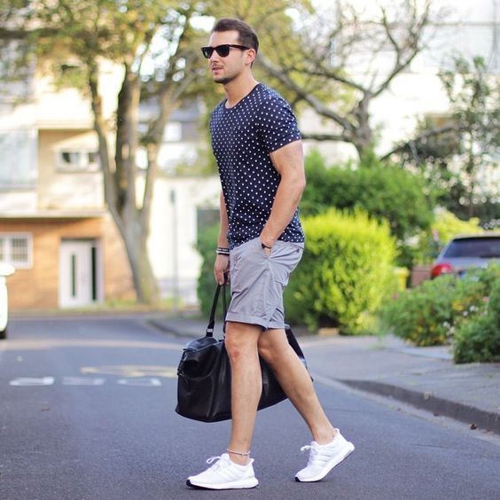 Para muitos homens as bermudas são melhores amigas quando o clima esquenta - Foto: Pinterest 