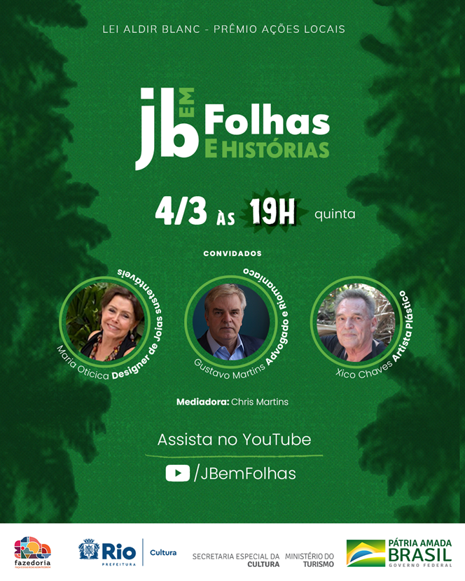 Próximas lives destacam os trechos entre o túnel Rebouças e o Parque Lage e o Alto Jardim Botânico e Horto, respectivamente