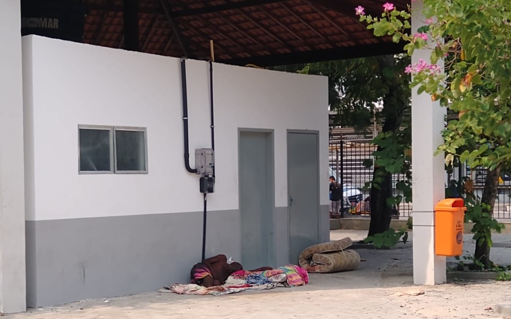  Moradores reclamam de má conservação da Praça Barão da Taquara - Foto: Leandro Amorim 