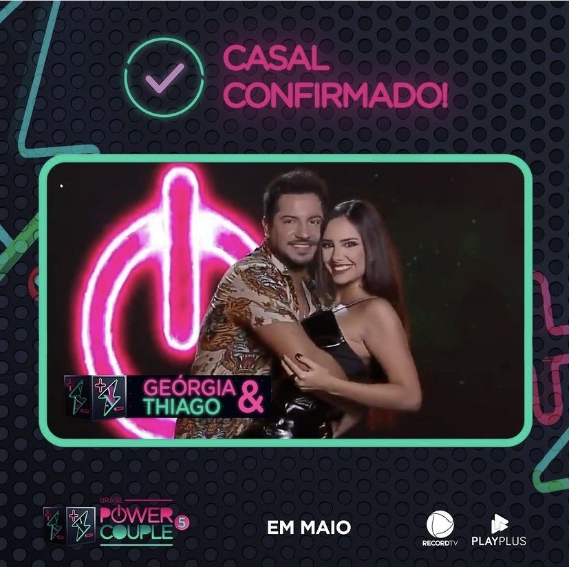 Thiago está participando do Power Couple 2021 ao lado da namorada Geórgia Fröhlich