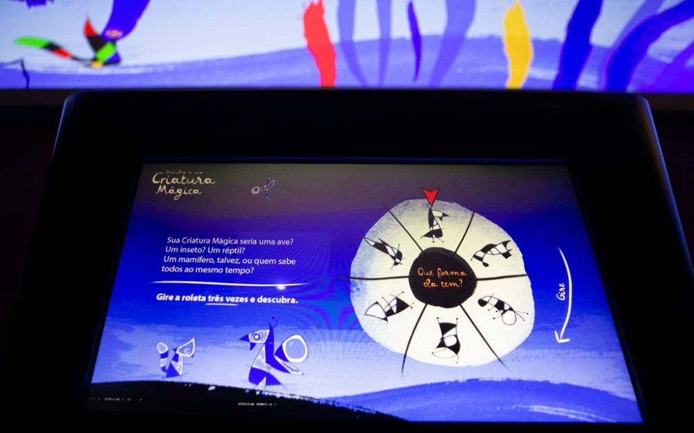 Iniciativa virtual, disponível no site do Farol Santander SP, permite que crianças e adultos tenham a experiência da visita, criando e desenhando novos seres imaginários do universo de Miró