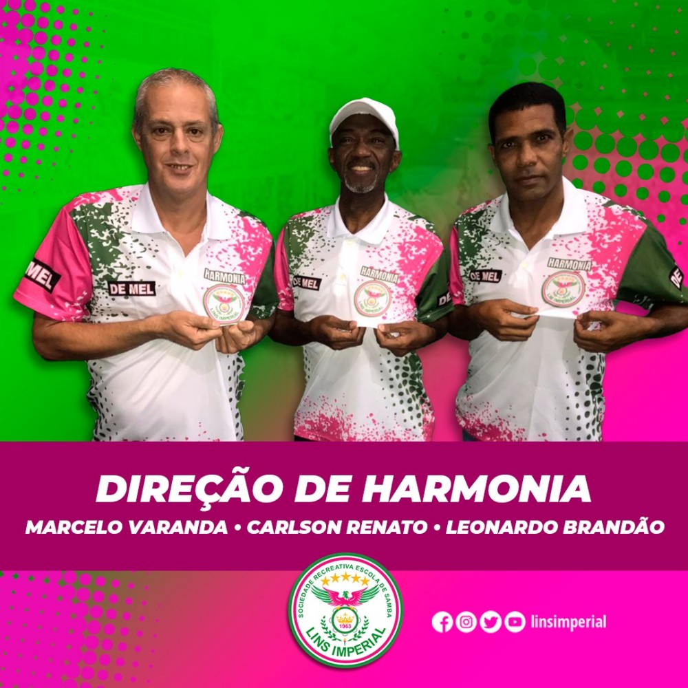 Leonardo Brandão, Carlson Renato e Marcelo Varanda são os diretores de Harmonia para 2022 