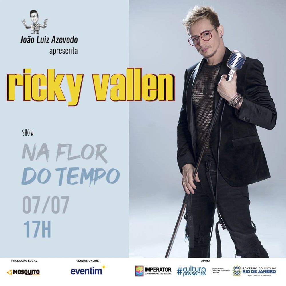 Clássicos da MPB, novidades, e muitas emoções é o que RICKY VALLEN oferece aos seus fãs em seus shows - Foto / Divulgação 