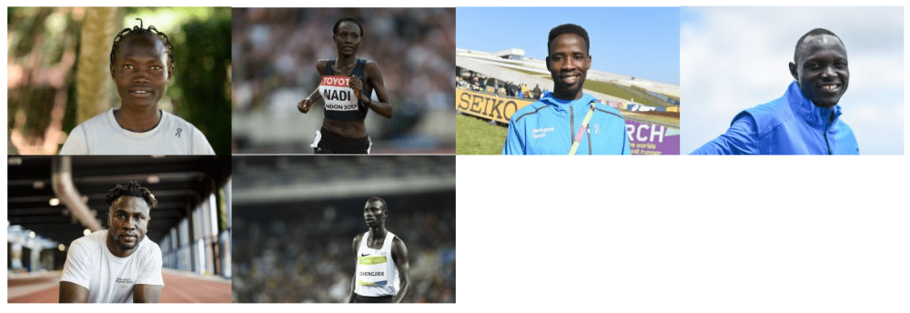 Sul-sudanesas Rose Lokonyen e Anjelina Nadai correm em busca da medalha olímpica, assim como outros quatro atletas da Equipe Olímpica de Refugiados - Fotos / Divulgação 