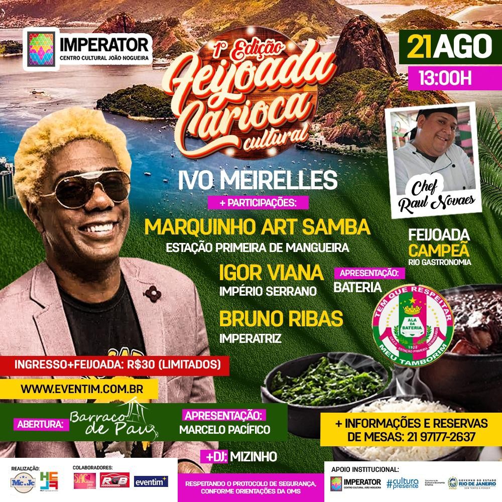 Evento que acontecerá nos principais bairros do Rio de Janeiro inicia no Centro Cultural João Nogueira seguindo as recomendações de saúde