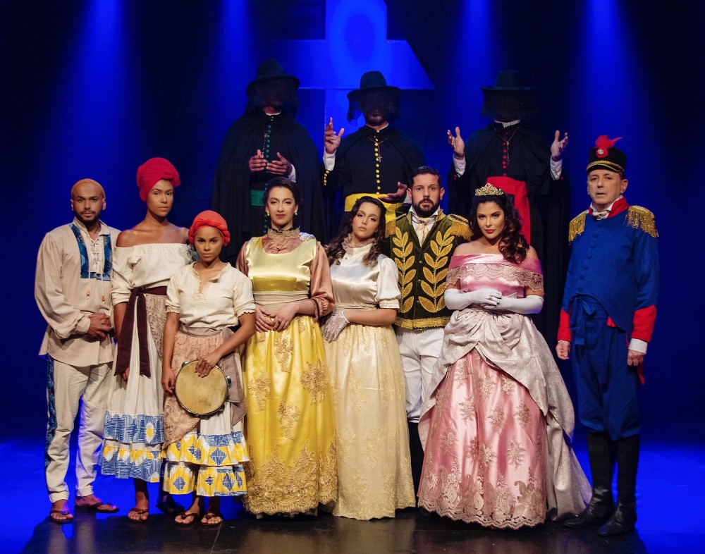 Elenco da peça Caminhos da independência ano XVII – Guerra Bárbara - Foto: Sander Newton