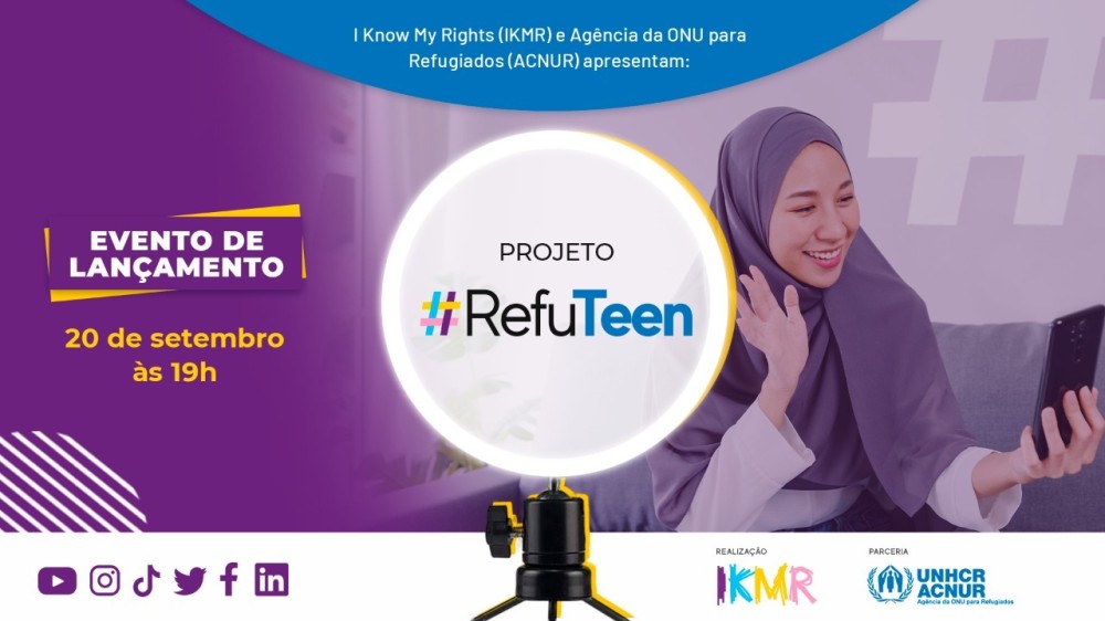 Apresentação do projeto que promove o protagonismo de jovens refugiados e migrantes aconteceu virtualmente ontem (20/09), às 19h00, transmitido ao vivo pelo YouTube do ACNUR e IKMR