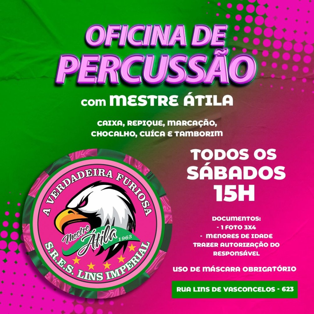 Aulas acontecem aos sábados na quadra da agremiação