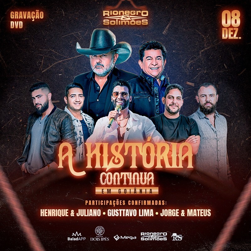 Três grandes artistas da música sertaneja são escolhidos para 