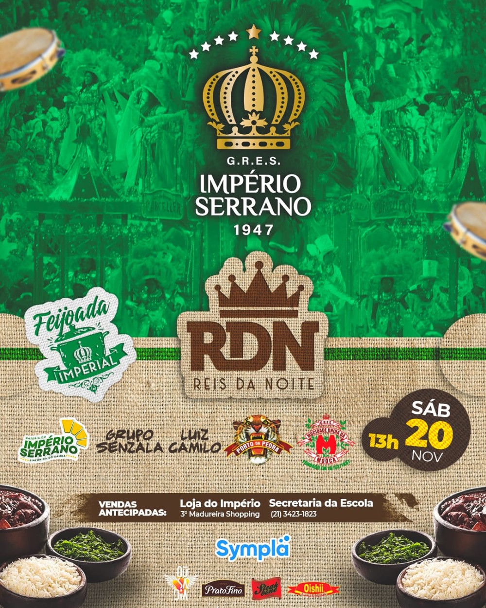 Quadra do Reizinho de Madureira terá as portas abertas para uma tarde de muito samba 