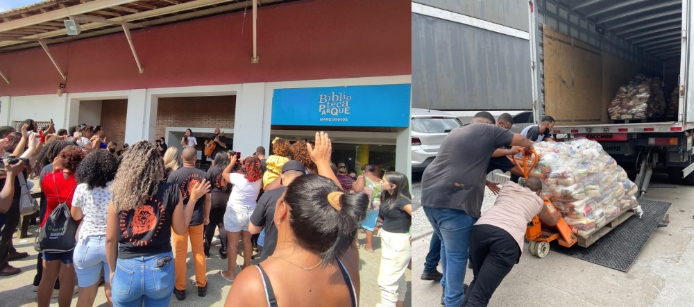 Mais de 2 mil cestas básicas foram entregues - Fotos: Divulgação 