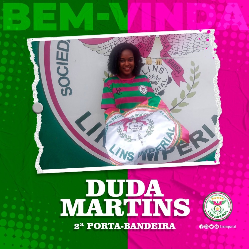 Duda Martins fará par com Paulo Roza na defesa do segundo pavilhão 