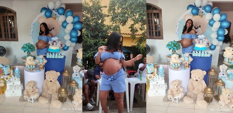 Ana Paula Evangelista cai no samba em seu Chá de Bebê - Fotos: Divulgação 