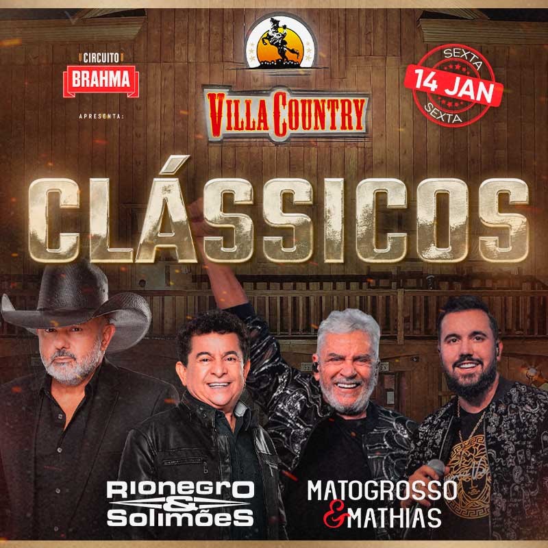 Dois grandes show em uma mesma noite acontecerá sexta, dia 14 de janeiro e as duplas prometem cantar canções que não podem faltar no repertório de um amante da música sertaneja 
