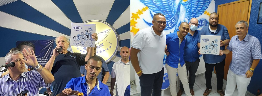 O presidente da Portela, Luis Carlos Magalhães, celebrou as homenagens ao seu ídolo e amigo e contou como surgiu a ideia de imortalizar Monarco de uma forma diferente, na quadra - Fotos: Divulgação 