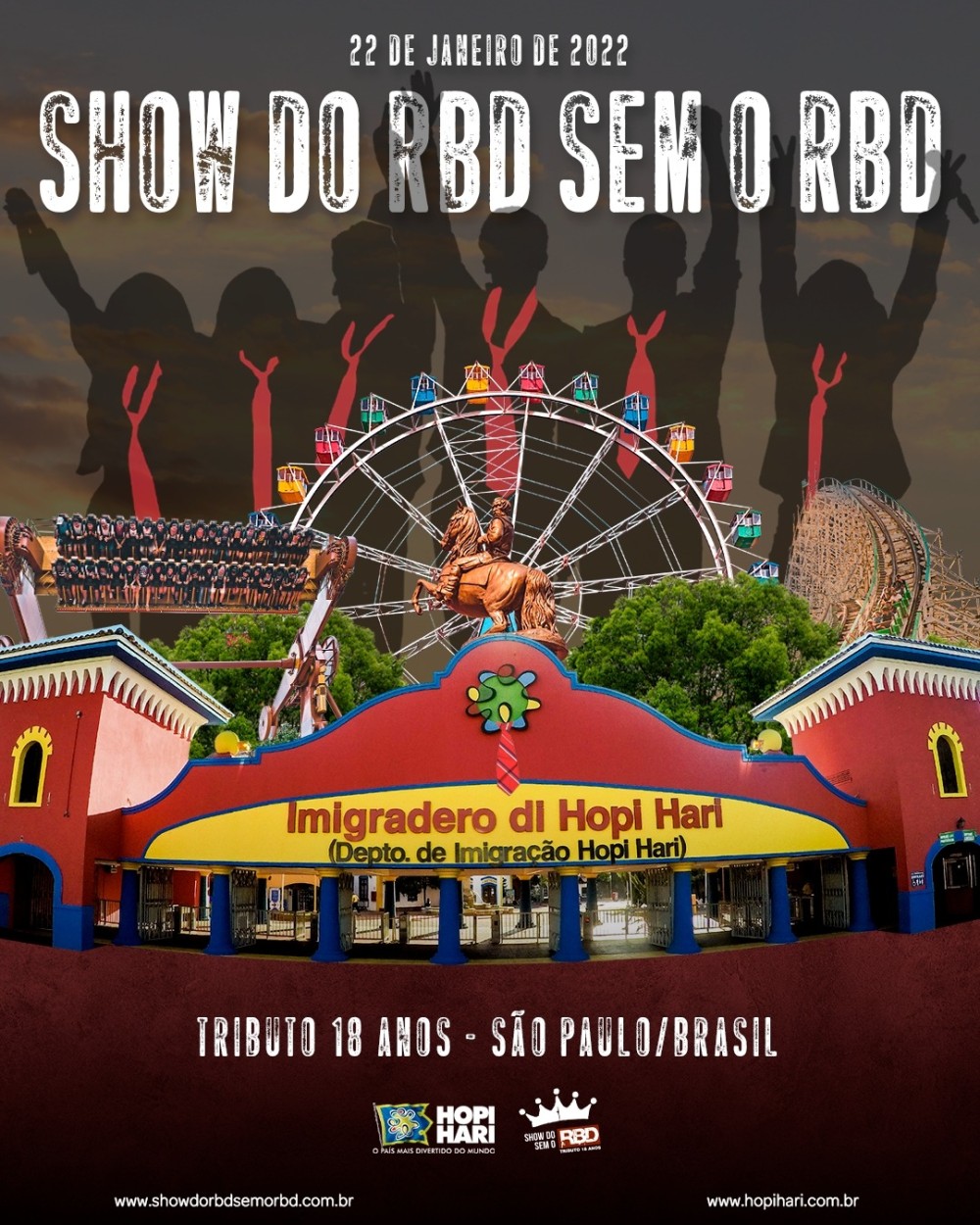Show do RBD sem o RBD conta com presença do ator mexicano da novela Rebelde, Rodrigo Nehme 