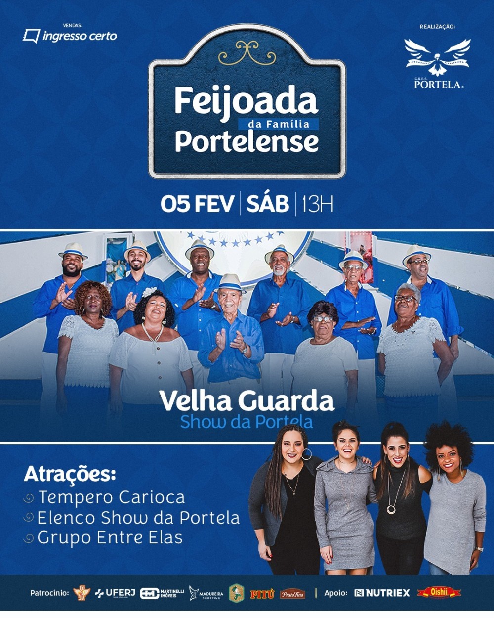 Evento será realizado no dia 05, na quadra da escola. Ingressos à venda 